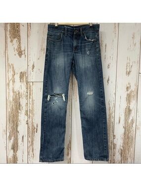 Urban Pipeline Distressed Jeans, Size 30/32. Slim Straight Leg. Good used cond!